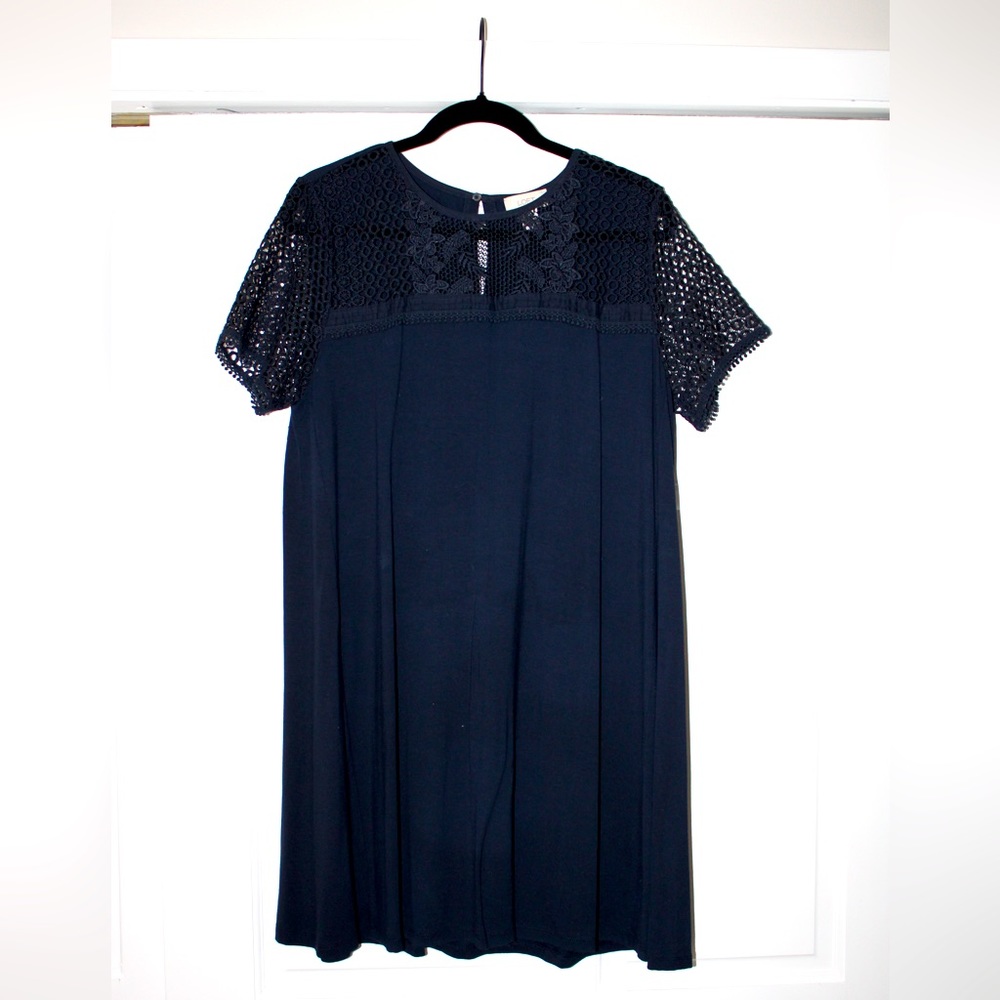 Loft navy blue dress